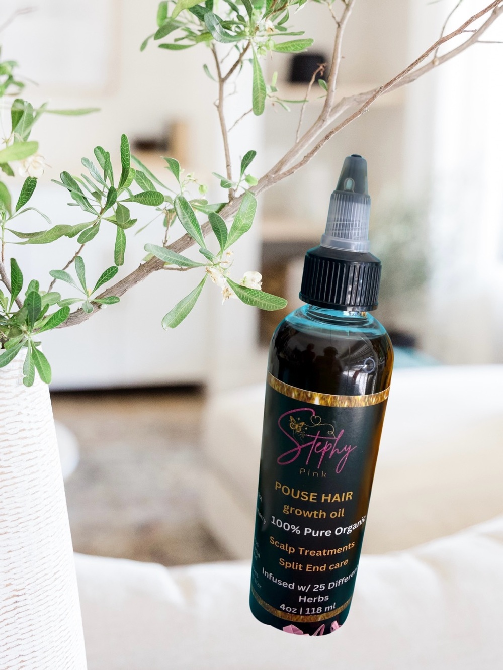 Pouse Hair Growth Oil - Green Bottle